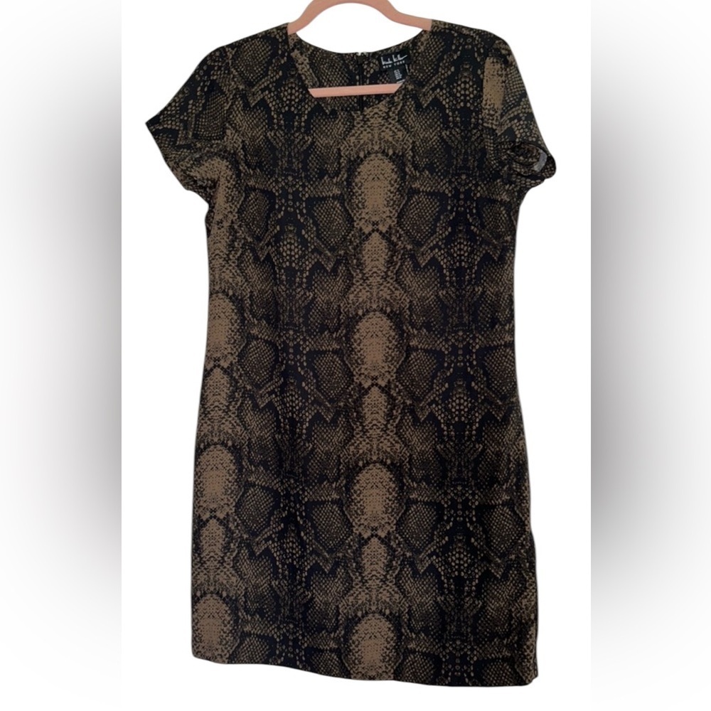 Nicole miller snake print dress
